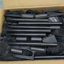 NEROSUN Halloween Decorations, 4 FT Set of 3 Light Up Witches Holding Hands Witches with Stakes, Witch Decorations with Glowing Face for Yard Garden Outdoor Lawn Porch Haunted House Decor