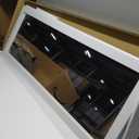 White Finish Wooden Cheval Bedroom Free Standing Floor Mirror, 58"L x 18.5"W