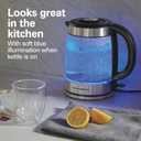 Hamilton Beach Electric Tea Kettle, Water Boiler & Heater, 1.8 Liter, Cordless Serving, 1500 Watts for Fast Boiling, Auto-Shutoff and Boil-Dry Protection, Easy-View Glass (40853C)