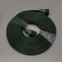 Watoo 2025 Sprinkler Hose & Soaker Hose for Yard - 25 FT Reinforced Flat Garden Hose with Holes, Heavy Duty No-Kink Lawn Irrigation Hose (Includes Stakes, High Pressure Spray)
