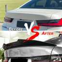 KHK G20 Trunk Spoiler, Glossy Black Car Rear Trunk Tail Spoiler, PSM Style Rear Wing Spoiler Fits for 2019-2024 BMW G20 3 Series 330i M340i and G80 M3 All Models 2020 2021 2022 2023