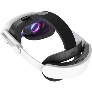 KIWI design K4 Boost Battery Head Strap for Meta Oculus Quest 3/3S, Adjustable VR Headband Accessories with Dual Charge, Extend Playtime & Reduce Facial Stress