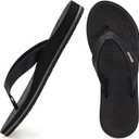 ONCAI Women's Flip Flops Comfortable Summer Beach Thong Sandals for Women with Cushion Walking Arch Support Yoga Mat Indoor Outdoor Soles, Size 40