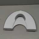 Orzbow Foldable Travel Potty Training Seat, Toddler Toilet Seat Attachment for Adult Toilets, Portable Potty with Suction Cups, Adjustable Length, Splash Guard, Non-Slip Base, Easy to Clean, White