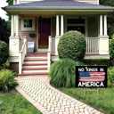 2 x No Kings in America Yard Sign, Double Sided, 12 x 18 inches, Weatherproof Corrugated Plastic with H Stakes