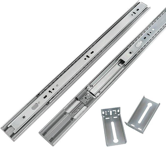 LONTAN 24 Inch Soft Close Drawer Slides with Rear Mounting Brackets 1 Pair