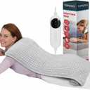 Large Heating Pad, 21"x41" Extra Large Heating Pad for Back Pain Relief Electric Heating for Period Cramps Shoulders Pain Relief Moist/Dry Heat 10 Heat Setting Auto Shut Off Gift for Women Men