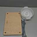 PetriStor Wooden Cheese Press for Cheese Making Supplies 12 in Metal Guides and Cheese Mold with Follower Piston 1.3Qt - Small Home Supply Cheese Press Machine - Prensa Para Queso Casero