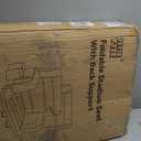 Stadium Seats with Back Support 2 Pack Wide, Exclusive Bleacher Chairs with Back and Cushion Folding Stadium Chairs, 6 Reclining Positions Waterproof Bleacher Seats (Wide|22.5" Grey)