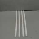 PETPROOF Cat Scratch-Resistant Weatherstrip and Door Frame Protector, 4-Pack, White