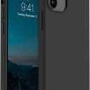 AOTESIER Shockproof Designed for iPhone 12 Mini Case, Food Grade Liquid Silicone Phone Case with [Soft Anti-Scratch Microfiber Lining] Drop Protection 5.4 inch Slim Thin Cover, Black