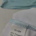 Girls Swimsuit Halterneck 2 Piece Girl Swimsuit with Floral Print Shorts Ruched Girls Tankini Swimsuit 11-18 Years (Lake Blue)