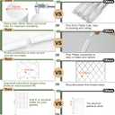 5.25FT Garden Trellis Support Fence,Metal Wall Lattice Climbing Frame for Climbing Plants Outdoor, White Iron Pipe Fence for Potted Plants Indoor for Ivy Vines Vegetable Flower, Patio, Lawn, Yard