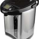 Addis Thermo Pot Instant Thermal Hot Water Boiler Dispenser, 3.2 Litre, Stainless Steel/Black (516521)