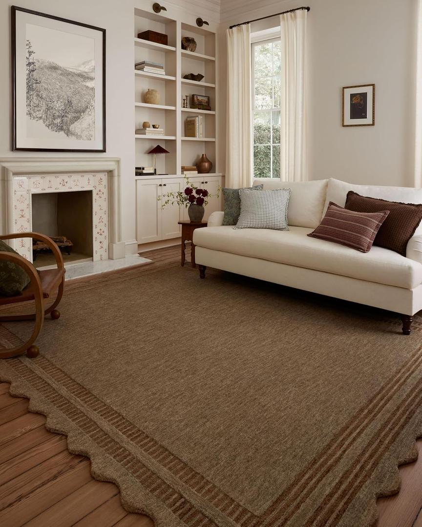 Loloi Chris Loves Julia Scottie Mocha/Clay 3'-6" x 5'-6" Accent Rug