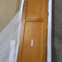 AFI Portland Full Wood Platform Bed with Footboard, Light Toffee