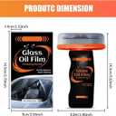 2 x Glass Oil Film Remover for Car, Roll-On Glass Compound with Cleaning Board, Handheld Glass Oil Film Cleaning Brush Removes Oil Film & Smudges 100ml