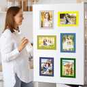 16 Pack Magnetic Picture Frames for Refrigerator with Quick Open Magnetic Cover, Holds 4x6 Photos Boho Style Fridge Magnets for Home, Office