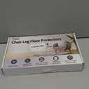 24PCS Square Chair Leg Floor Protectors for Hardwood Floors, Thicken Rubber Chair Leg Cap Covers, Non Slip Furniture Leg Pads to Protect Wood Tile Floors from Scratches and Reduce Noise (Square L(Fit:1.18''-1.57''), Clear Grey)