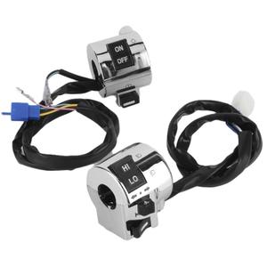 1 Pair Universal Motorcycle Handlebar Switch Control Button for Turn Headlight Horn 25mm Combination Switch