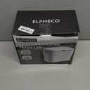 ELPHECO Kitchen Compost Bin with Lid 1.8 Gallon Hanging Trash Can with Lid, 7 Liter Wall-Mounted Garbage Can for Kitchen Cabinet Door, Small Under Sink Trash Can for Cupboard, Bathroom, Office