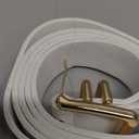 UnFader Pack 3 Women Belts for Jeans Pants, Fashion Gold Buckle Leather Belts (XL for waist size 40"-45", 1-black+brown+white)