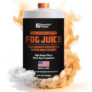 Fog Juice - Fog Machine Fluid | High Density (32 FL OZ / 1 Quart) Manufactured In USA  Perfect for 400 Watt to 1500 Fog Machines Produces Long Lasting High Density Fog for Water Based Foggers