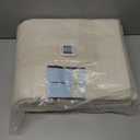 Lavish Home Reversible Long Bath Mat - 60x24-Inch Plush Cotton Bathroom Runner - Machine Washable Bath Mats for Bathroom, Kitchen, or Laundry Room (Ivory)