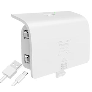 Controller Battery Pack Compatible with Xbox Series S/X, 1400 mAh Rechargeable Battery Pack Fast Charging for Xbox Charging Accessories Kit with 8.2ft Charge Cable (White)
