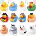 DEEKIN 12 Pcs Religious Rubber Ducks 2 Inches Jesus Ducks with 1 Gift Box Party Favors Suitable for Easter Bags Suffers