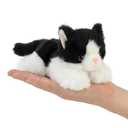 Jorkei Cute Black Cat Stuffed Animal Plush Toy - Weighted & Soft, Cute Small Plushie Gift for Kids, Girls, Boys, Adults. 8 inches
