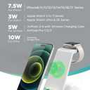 3 in 1 Wireless Charging Station, 2026 Upgraded Fast Desk Charger Station for iPhone 17 16 15 14 13 12 Pro Max Plus, Charger Stand for Apple Watch 11 10 9 8 7 6 5 4 3 2 Ultra SE, Airpods 4 3 2 Pro