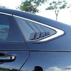 ZiWen 2X Sport Style Quarter Window Scoops Louvers for Honda Accord Sedan 2023 2024 2025 2026 (Carbon Fiber Print)