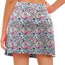 Oyamiki Women's Active Athletic Skort Lightweight Tennis Skirt Perfect for Running Training Sports Golf (White, S)
