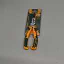 8-Inch High Leverage Long Nose Pliers, High Leverage Needle Nose Pliers, Nail Holder & Spanner Function, 30% Labor Saving, Black Polished