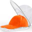 Eiito Hat Washer for Washing Machine,Hat Cleaner for Baseball Caps with Frame Cage and Mesh (1Pack white with mesh)