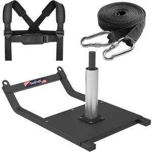 GanFindX Weight Sled, Workout Sled, Fitness Strength Training Sled for Athletic Exercise and Speed Improvement, Suitable for 1" and 2" Weight Plates