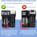12 Cup Coffee Maker Carafe Replacement Pot Compatible with Hamilton Beach Flexbrew Models: 49902, 49915, 49905C, CM4309, 49317, 49467, 49611, 49904, 49934, 46230, 46290, 46293, Part Number: 990136800
