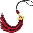 3 x 2026 Graduation Tassel, Graduation Tassel Red Black 2026 Grad Cap Tassels for Graduate Cap Hat Decorations with 2026 Year Gold Charm for Graduations Ceremonies Accessories