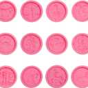 Zodiac Signs Plaster Silicone Molds, 12 Constellations Shaped Chocolate Baking Molds for Cake Decoration Candy Clay Resin DIY Craft