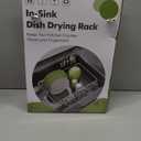 JASIWAY Dish Drying Rack in Sink, Expandable Stainless Steel Dish Drainers for Kitchen Counter, Dish Dryer Rack for Inside Sink, Over The Sink Dish Racks with Utensil Holder, Silver