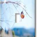 3dRose LLC lsp_51973_1 A Gold Christmas Ornament On An Outside Tree off Highway 18 Near Central, Utah with Mountain Single Toggle Switch