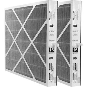 Upgrad PGAPXCAR2025-A02 MERV16 Air Filter for Bryant/Carrier Air Purifier Cartridge, 2 Pack 20x25x3in Air Filter for AGAPXCAR2025, PGAPAXX2025, PGAPXCAR2025-A01, Tin Foil Sheet