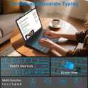 TQQ iPad Air 13 Inch Case Keyboard (M3 2025 / M2 2024), iPad Pro 12.9 (6th, 5th, 4th, 3rd Gen) Keyboard - 360 Rotatable, 7-Color Backlight, Multi-Touch Trackpad, Thin & Light (Black)