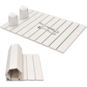 Large Dish Drying Mats for Kitchen Counter, 24"(L)×16"(W) Marble pattern, Drying Collapsible Dish Drying Mat