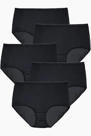 Black Underwears 5 Pairs, XXL