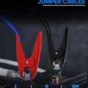 SAFEMATE Heavy Duty Jumper Cables, 2 Gauge 18 feet Automotive Booster Cables for Car Battery, with Voltage Detection and Reverse Connection Protection