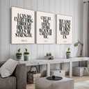3Pcs Christian Wall Art Bible Verse Canvas Prints Scripture Wall Decor, 24L" x 16W"