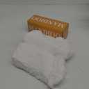 MANDIOO Pack of 2 Pure Snow White Faux Fur Fuzzy Cozy Soft Decorative Throw Pillow Covers Set Cushion Cases Pillowcases for Sofa Bedroom Car 20x20 Inches