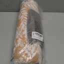 Buckwheat Neck Support Pillow Cervical Neck Cylinder Bolster Pillow,Buckwheat Hulls Adjustable Roll Pillow,Neck Pain Relief for Back and Side Sleepers Round Pillows for Lunch Break Orange, 6*15 inch